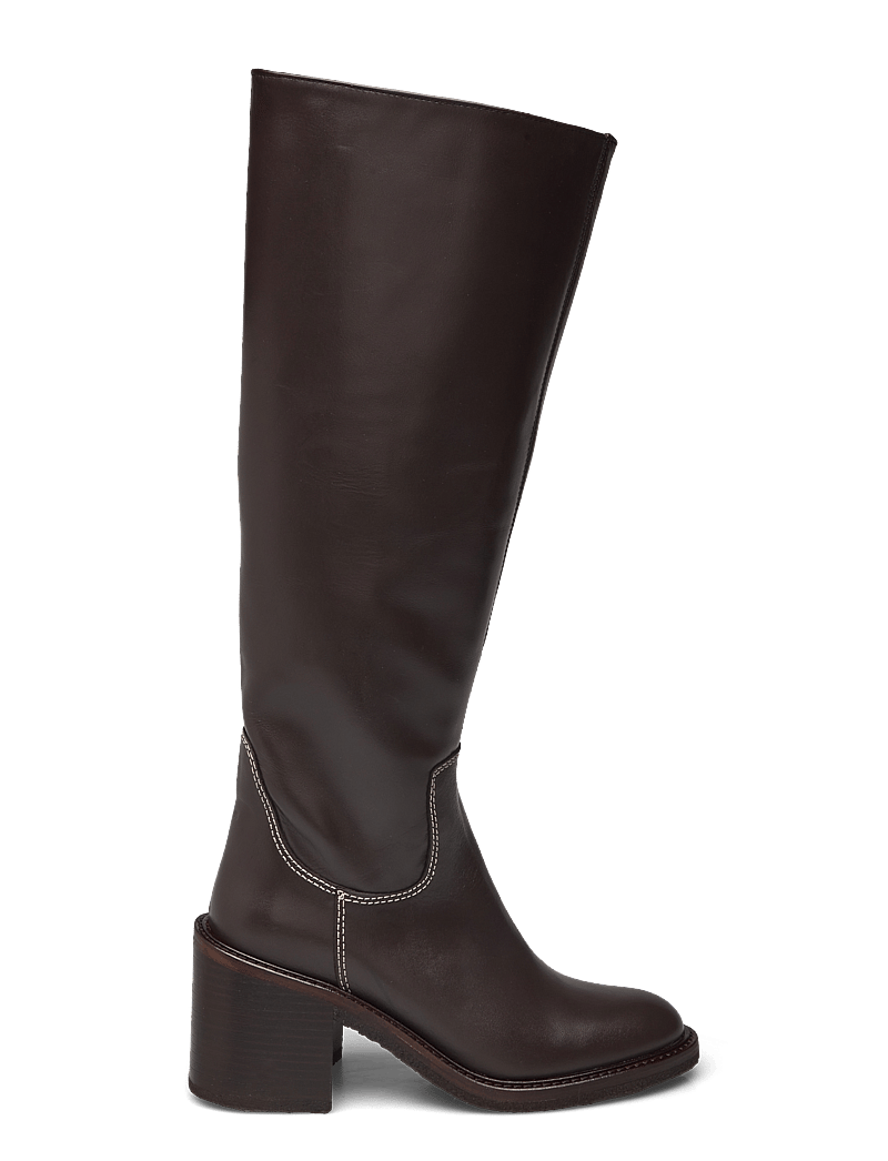 ANGULUS - Boots - Block heel - pika säärega saapad - 2962 brown - 1