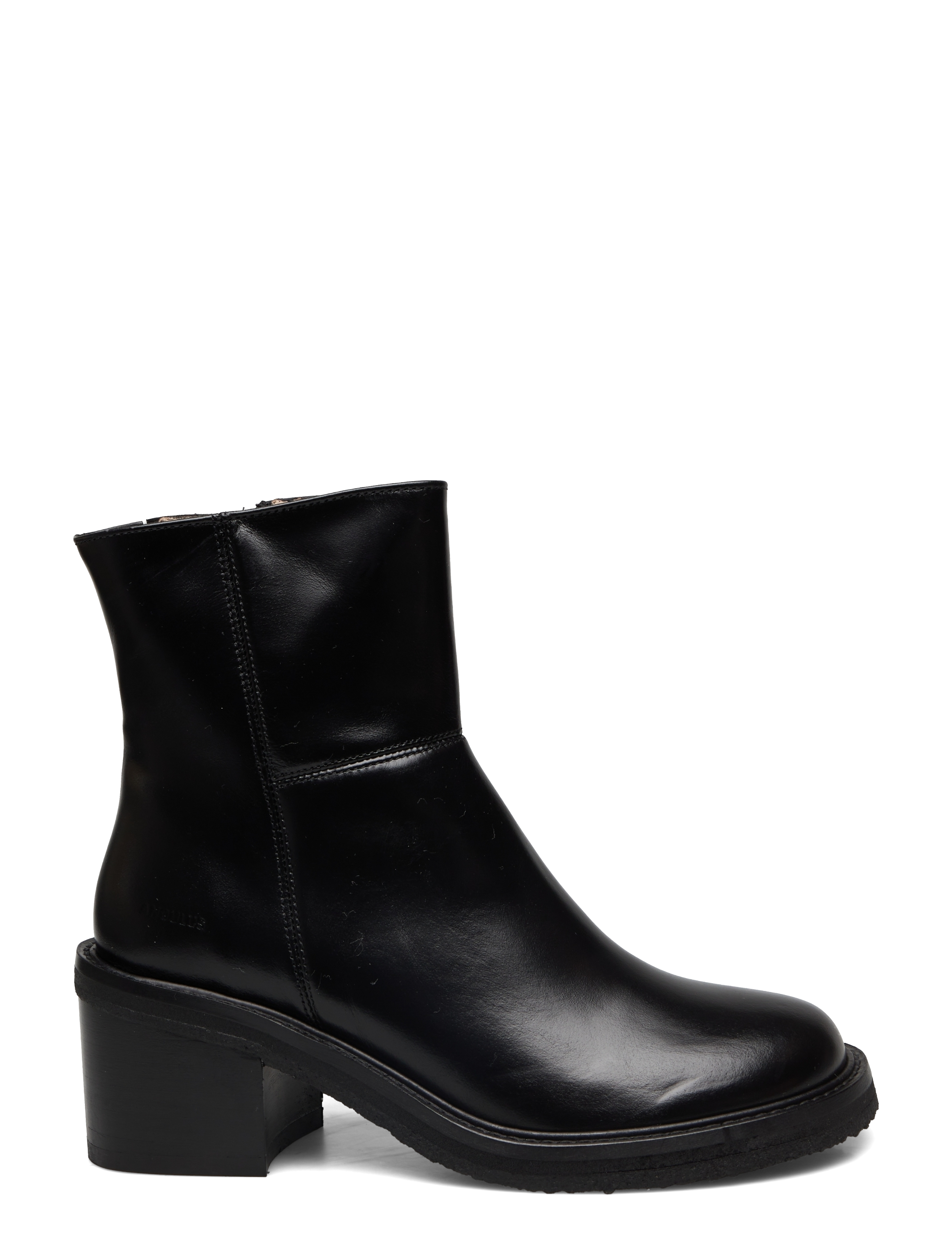 ANGULUS - Bootie - block heel - with zippe - hohe absätze - 1835/001 black/black - 1