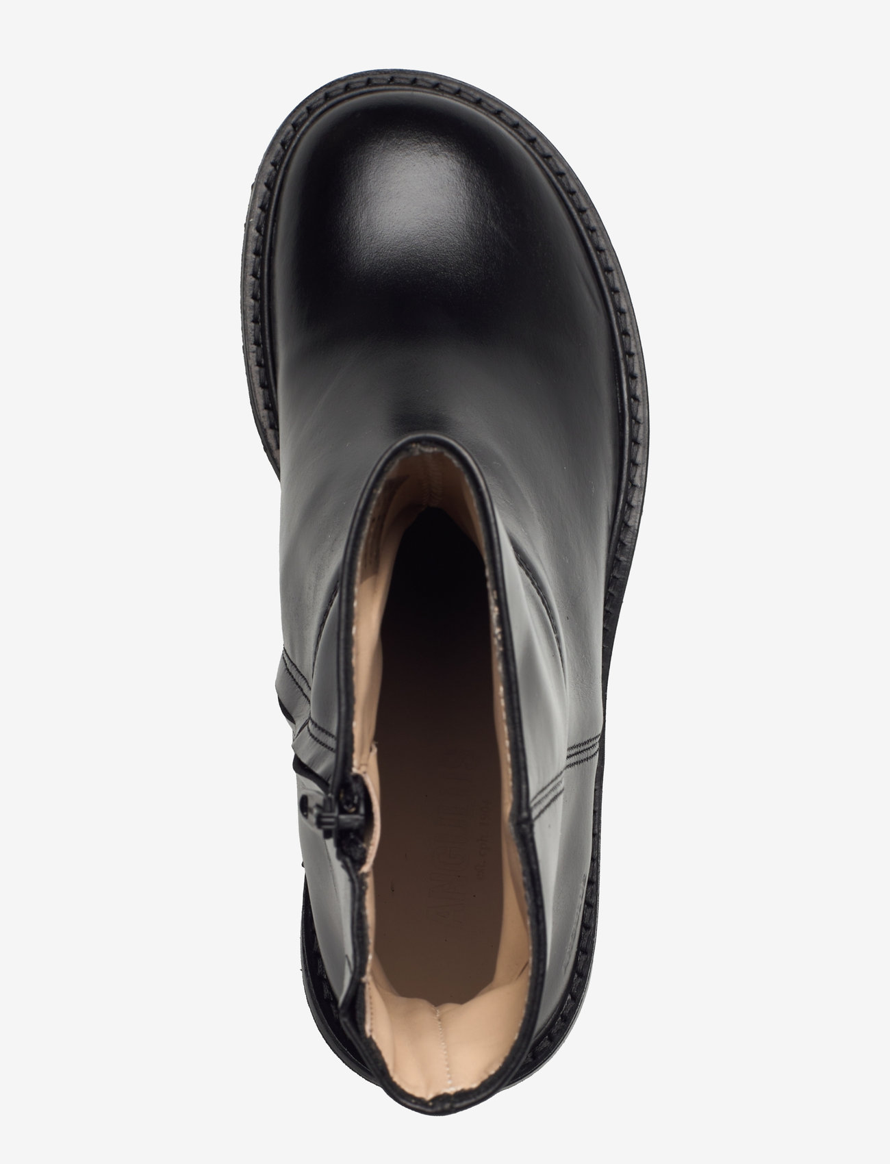 ANGULUS - Bootie - block heel - with zippe - hohe absätze - 1835/001 black/black - 3