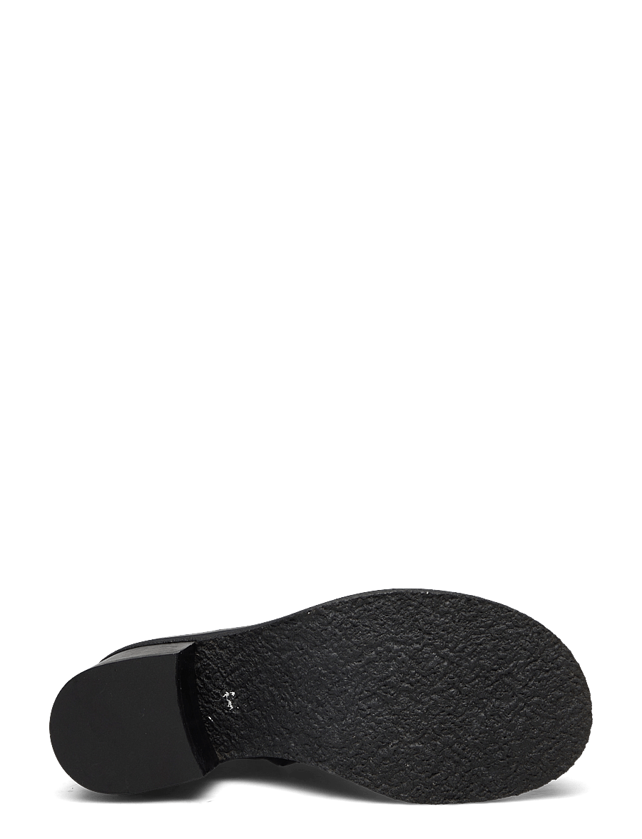 ANGULUS - Bootie - block heel - with zippe - aukštakulniai aulinukai iki kulkšnių - 1835/001 black/black - 4