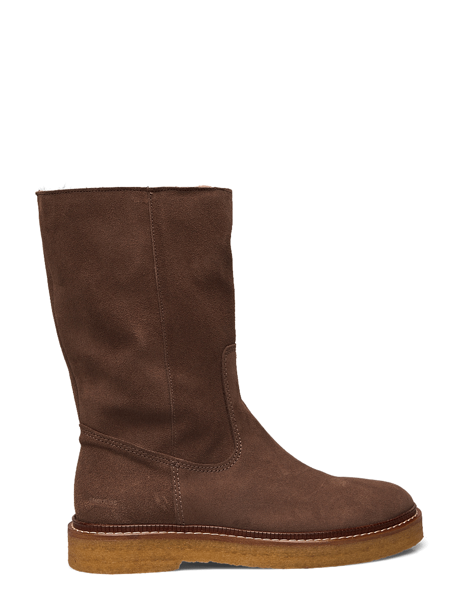 ANGULUS - Boots - flat - platta ankelboots - 1780/2994 taupe/taupe - 1