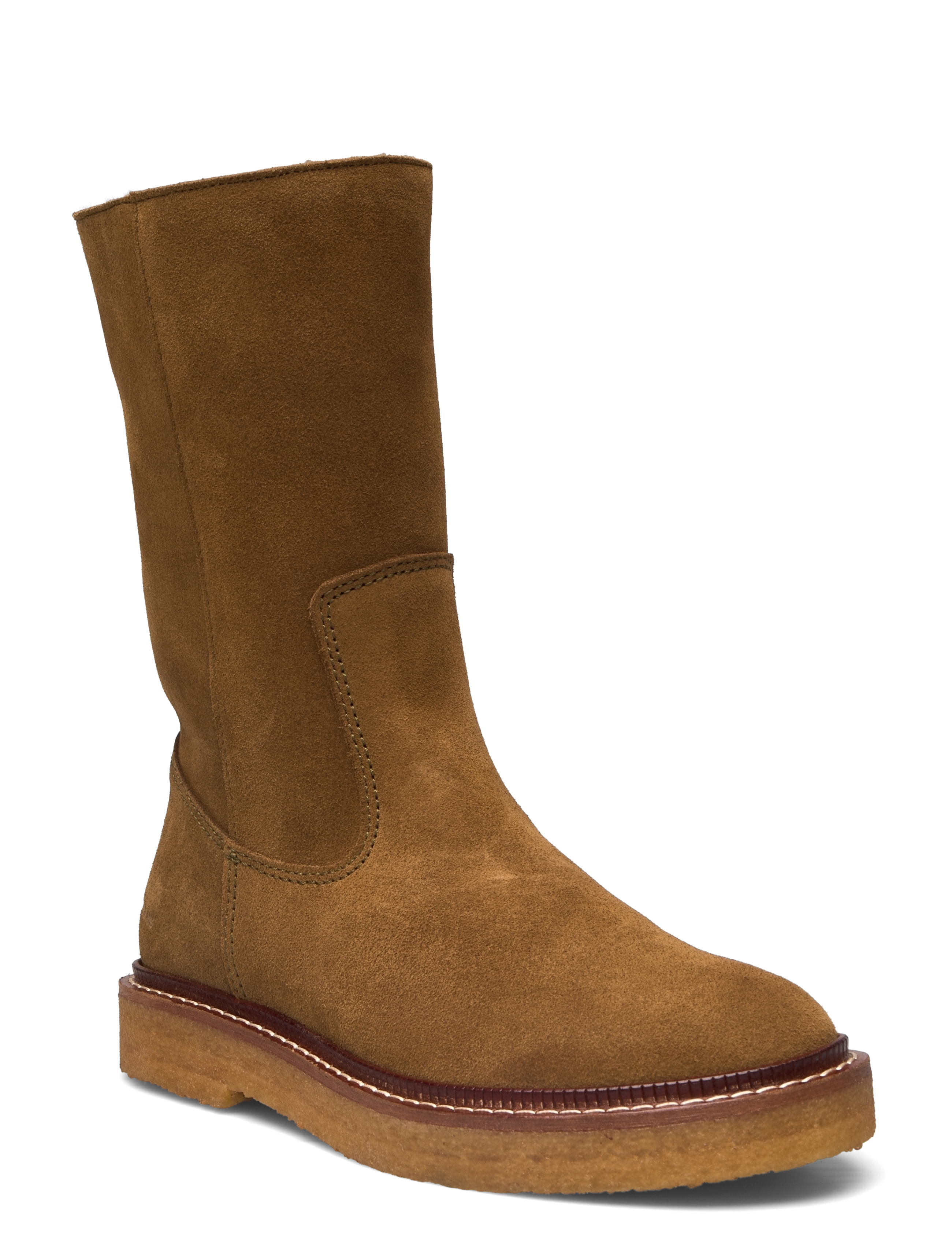 ANGULUS Boots - Flat, 38.5, Brown, Ankelstøvler > Ankelstøvler Med Flad Hæl, Dame