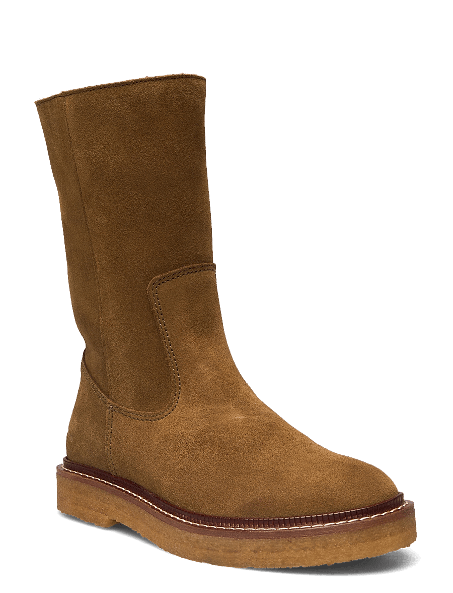 ANGULUS - Boots - flat - flat ankle boots - 2209/2010 mustard/brun - 0