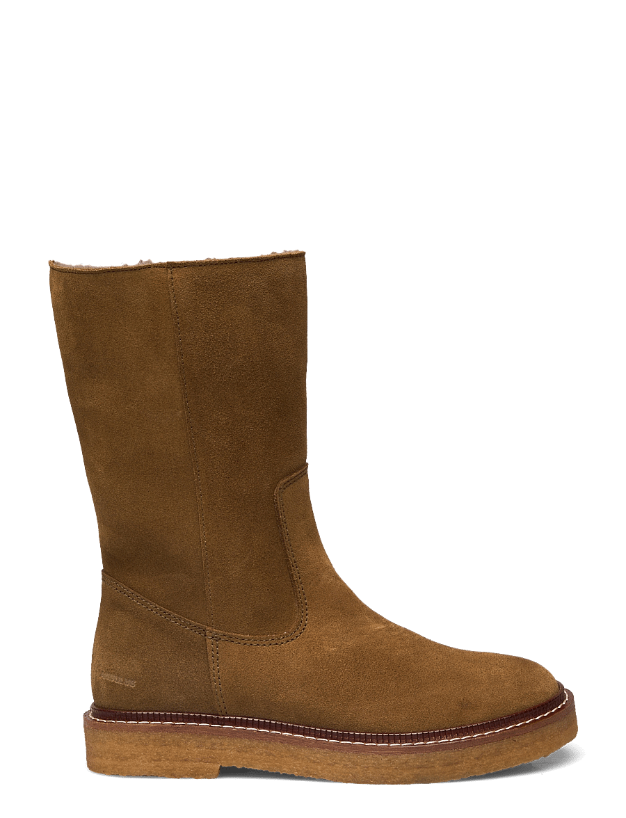 ANGULUS - Boots - flat - flat ankle boots - 2209/2010 mustard/brun - 1