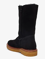 ANGULUS - Boots - flat - lygiapadžiai aulinukai iki kulkšnių - 1163/2014 black/black lamb woo - 2
