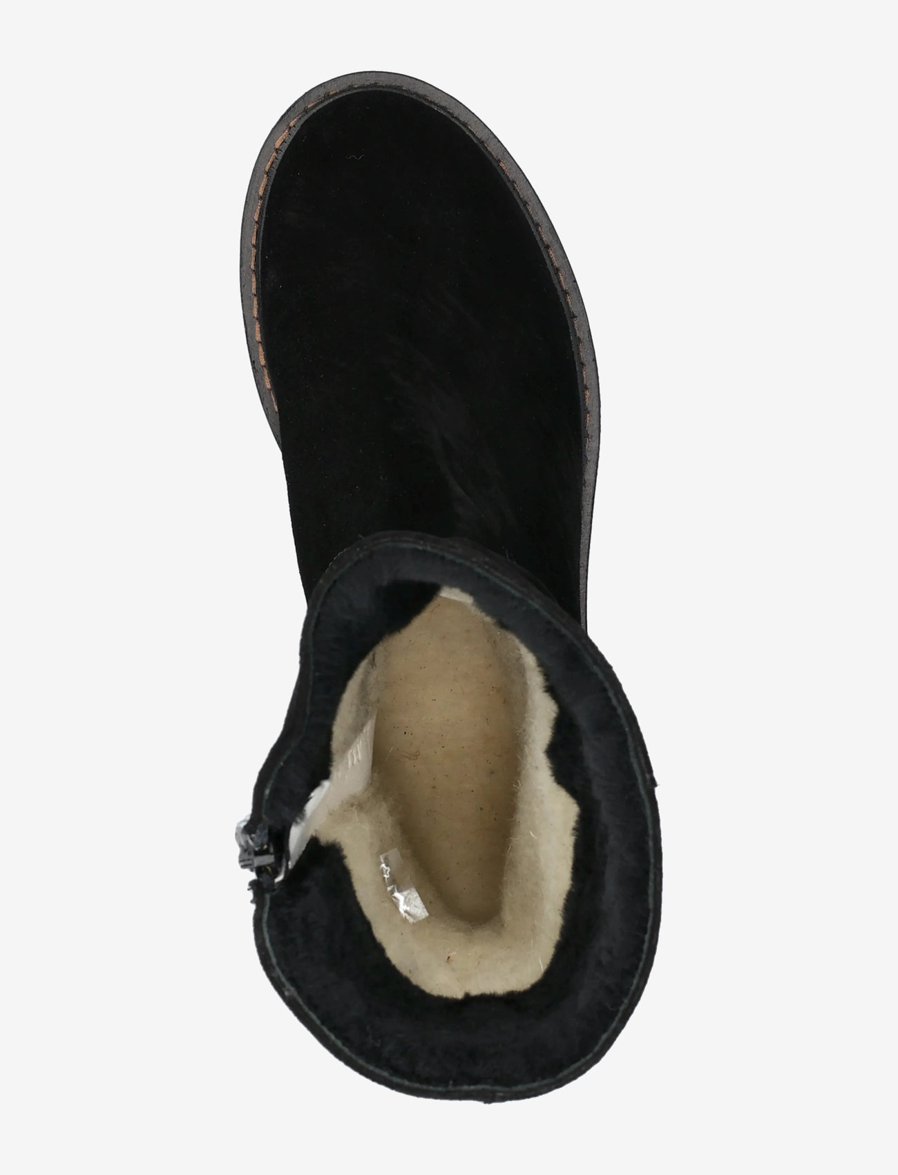 ANGULUS - Boots - flat - flade ankelstøvler - 1163/2014 black/black lamb woo - 3