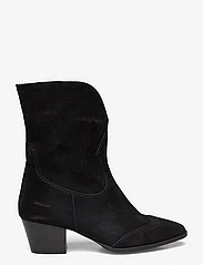 ANGULUS - Bootie - block heel - with zippe - korolliset nilkkurit - 1163 black - 1