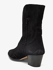 ANGULUS - Bootie - block heel - with zippe - høj hæl - 1163 black - 2