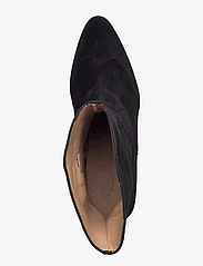 ANGULUS - Bootie - block heel - with zippe - hög klack - 1163 black - 3