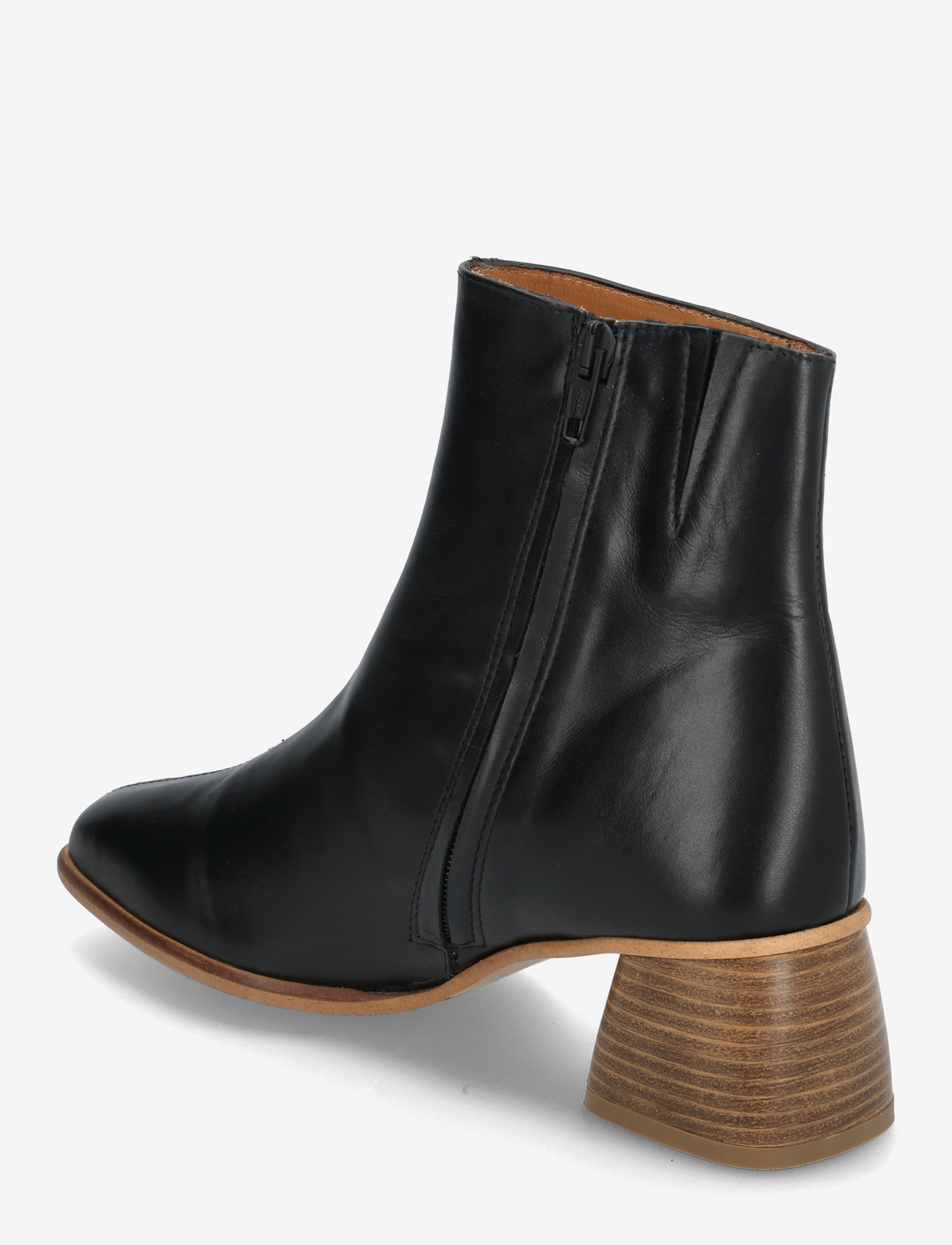 ANGULUS - Boots - Block heel with zipper - kõrge konts - 1604/001 black/black - 2