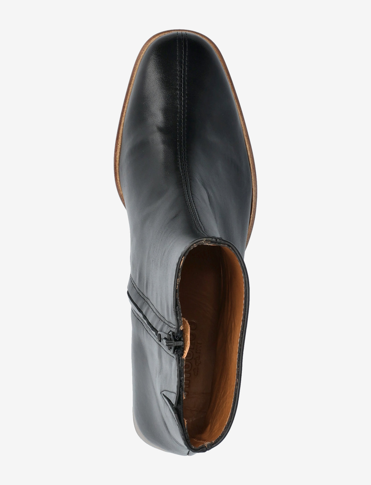 ANGULUS - Boots - Block heel with zipper - kõrge konts - 1604/001 black/black - 3