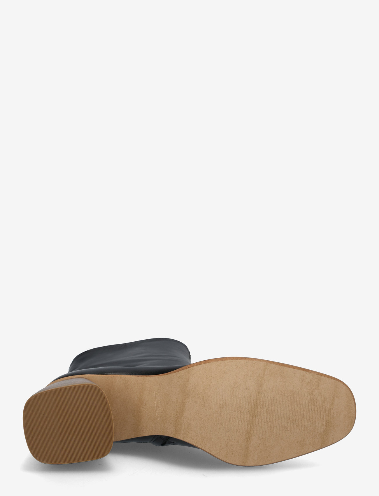 ANGULUS - Boots - Block heel with zipper - kõrge konts - 1604/001 black/black - 4