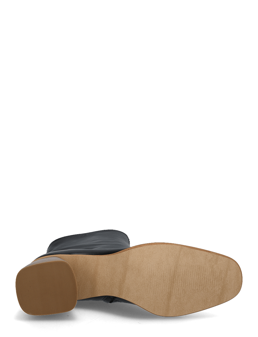 ANGULUS - Boots - Block heel with zipper - støvletter - 1604/001 black/black - 5