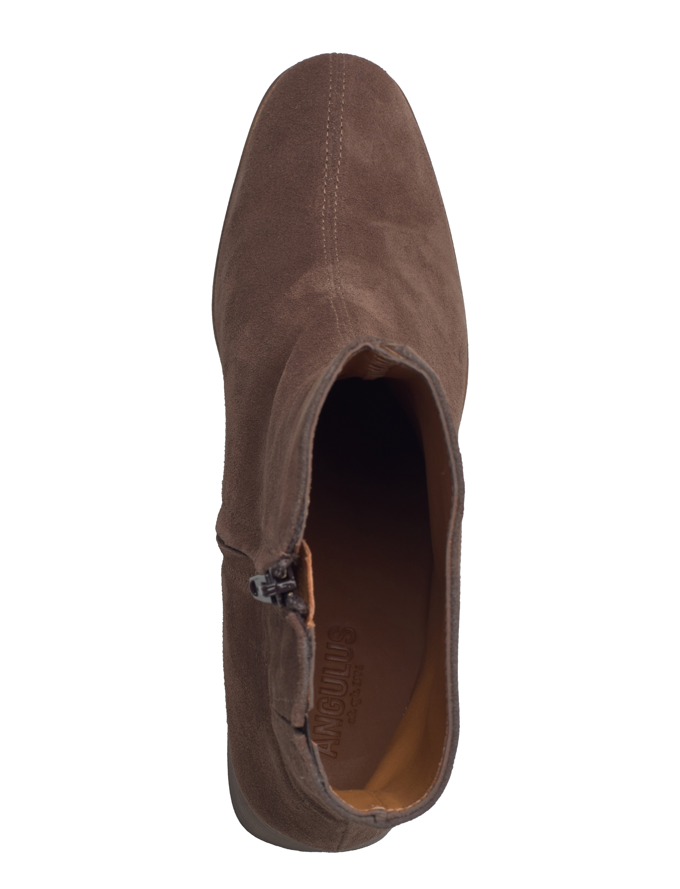 ANGULUS - Boots - Block heel with zipper - hohe absätze - 1780/002 taupe/brown - 4