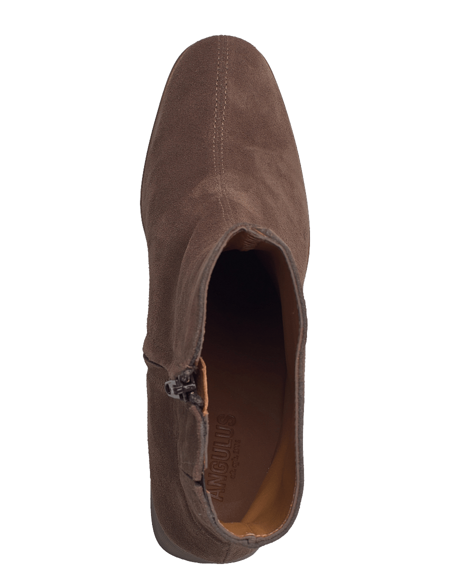 ANGULUS - Boots - Block heel with zipper - heeled ankle boots - 1780/002 taupe/brown - 4