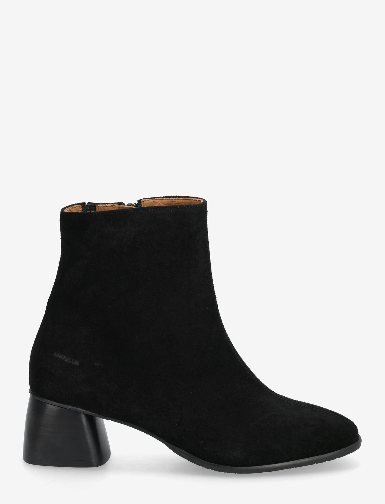 ANGULUS - Boots - Block heel with zipper - high heel - 1163/001 black/ black - 1