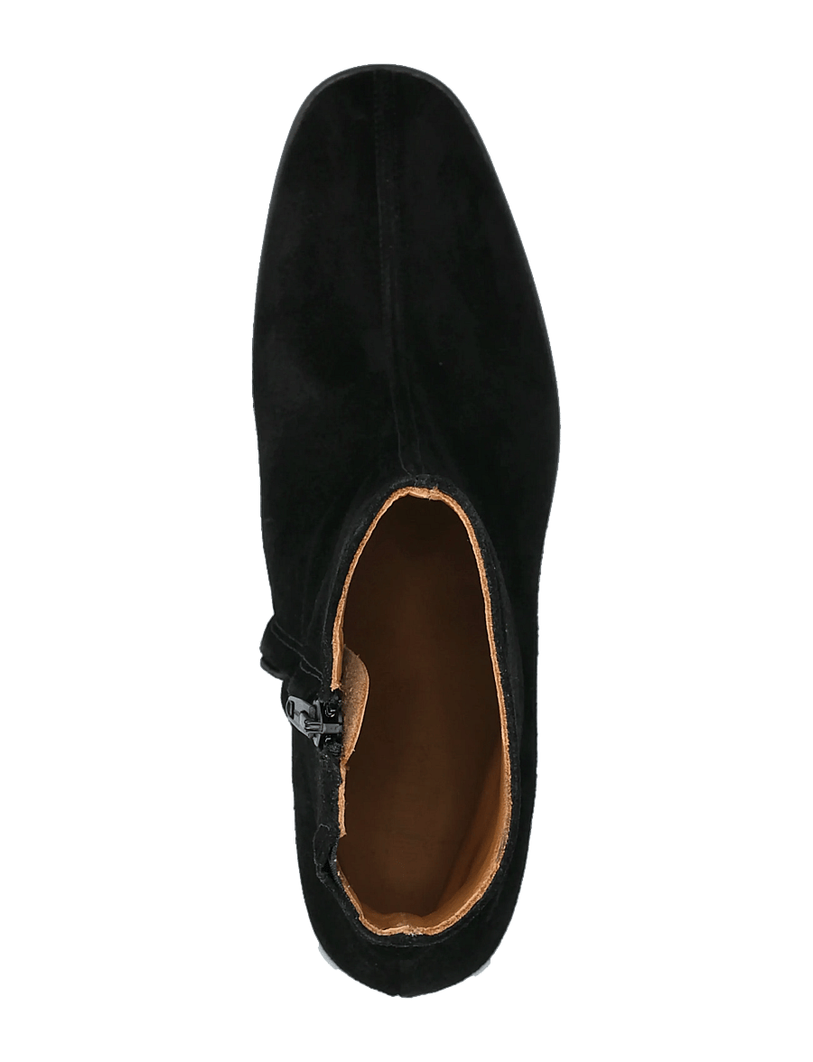 ANGULUS - Bootie - block heel - with zippe - stövletter - 1163/001 black/ black - 3