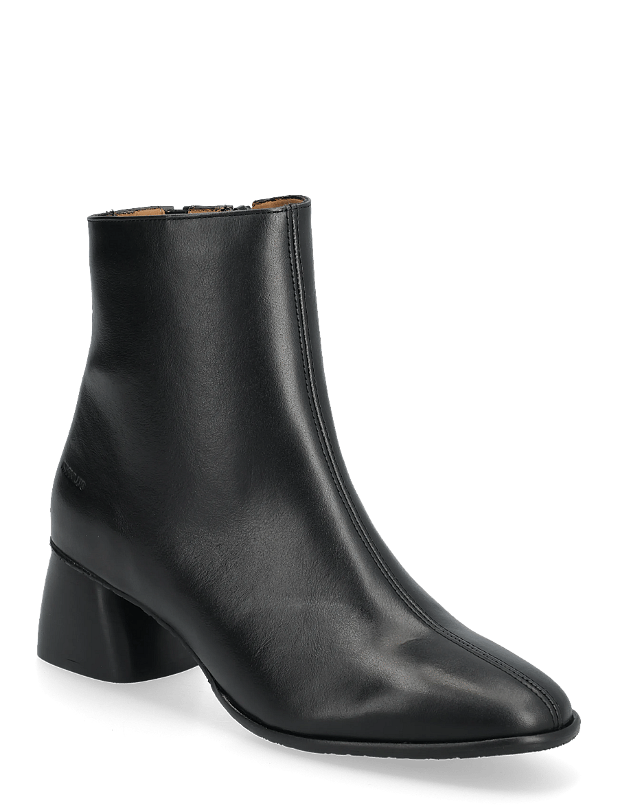 ANGULUS - Bootie - block heel - with zippe - stiefeletten mit absatz - 1604/001 black/black - 1