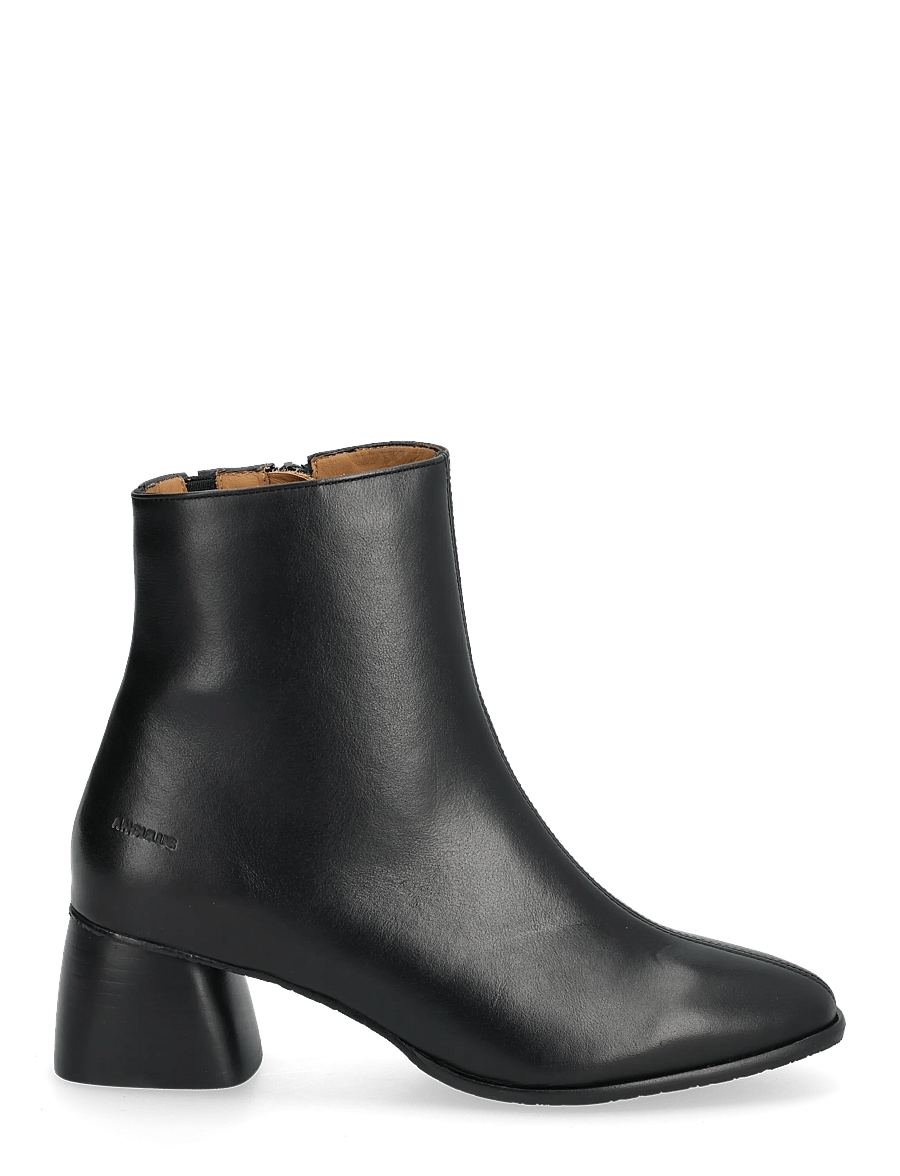 ANGULUS - Bootie - block heel - with zippe - stiefeletten mit absatz - 1604/001 black/black - 2