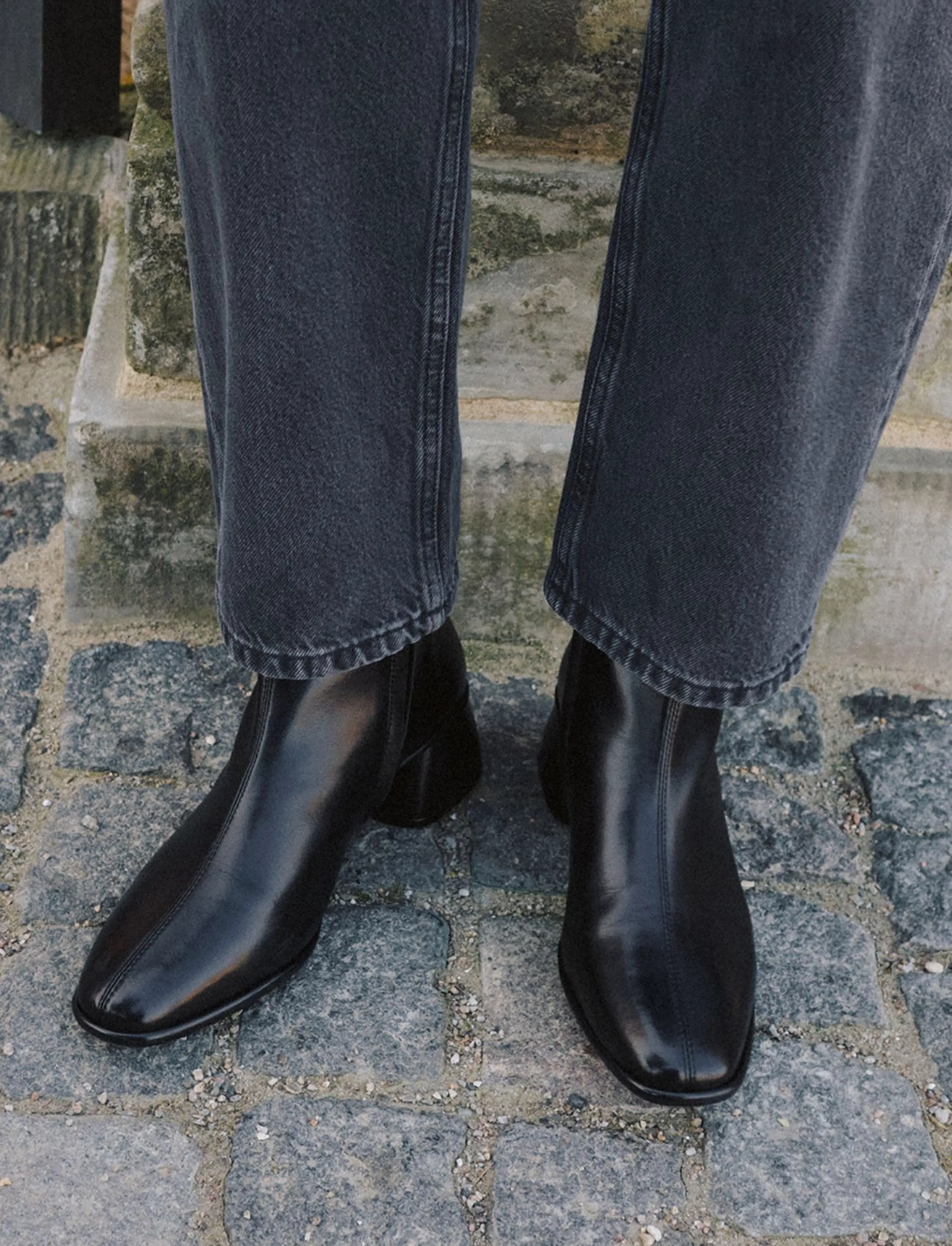 ANGULUS Bootie Block Heel With Zippe ankelboots dam – bild 3