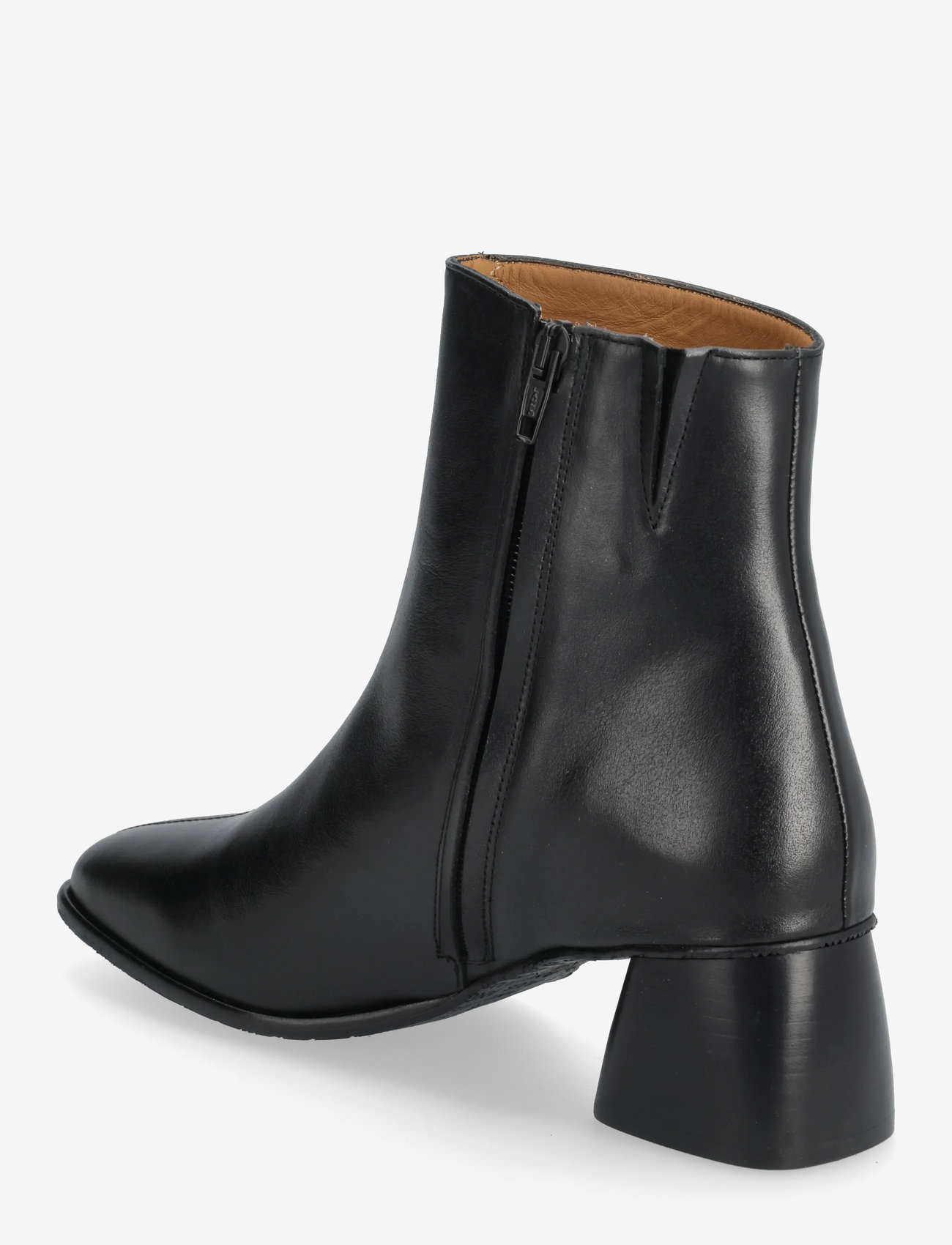 ANGULUS - Boots - Block heel with zipper - high heel - 1604/001 black/black - 2