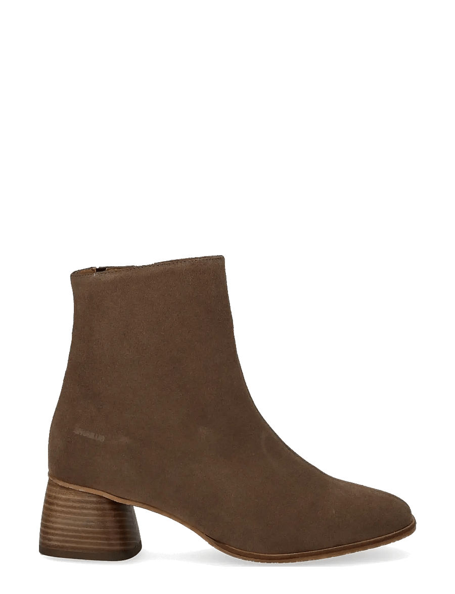 ANGULUS - Bootie - block heel - with zippe - 1780/002 taupe/brown - 1