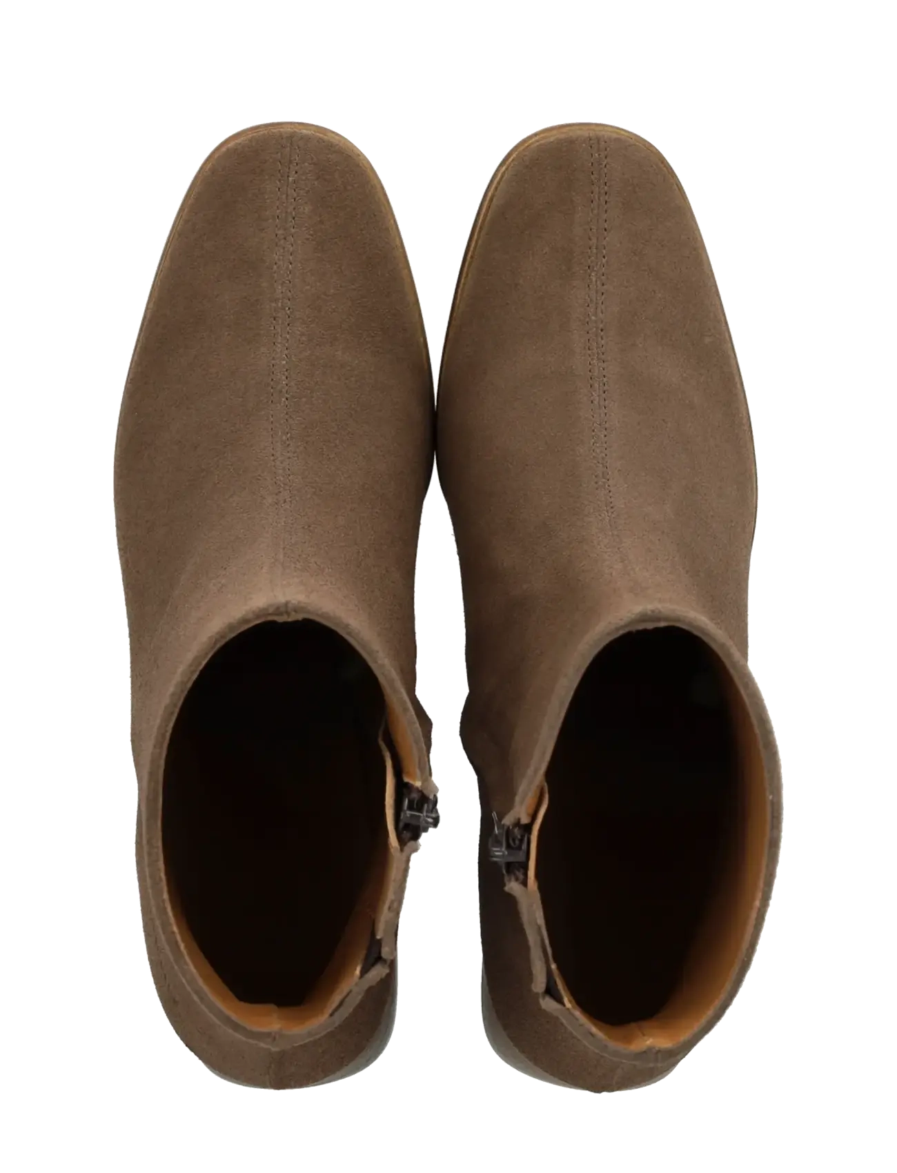 ANGULUS - Bootie - block heel - with zippe - 1780/002 taupe/brown - 3