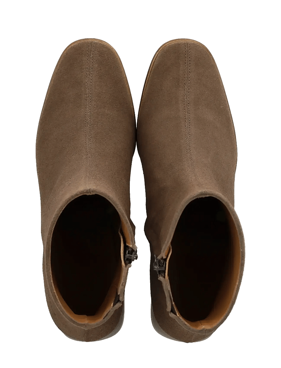 ANGULUS - Bootie - block heel - with zippe - 1780/002 taupe/brown - 3