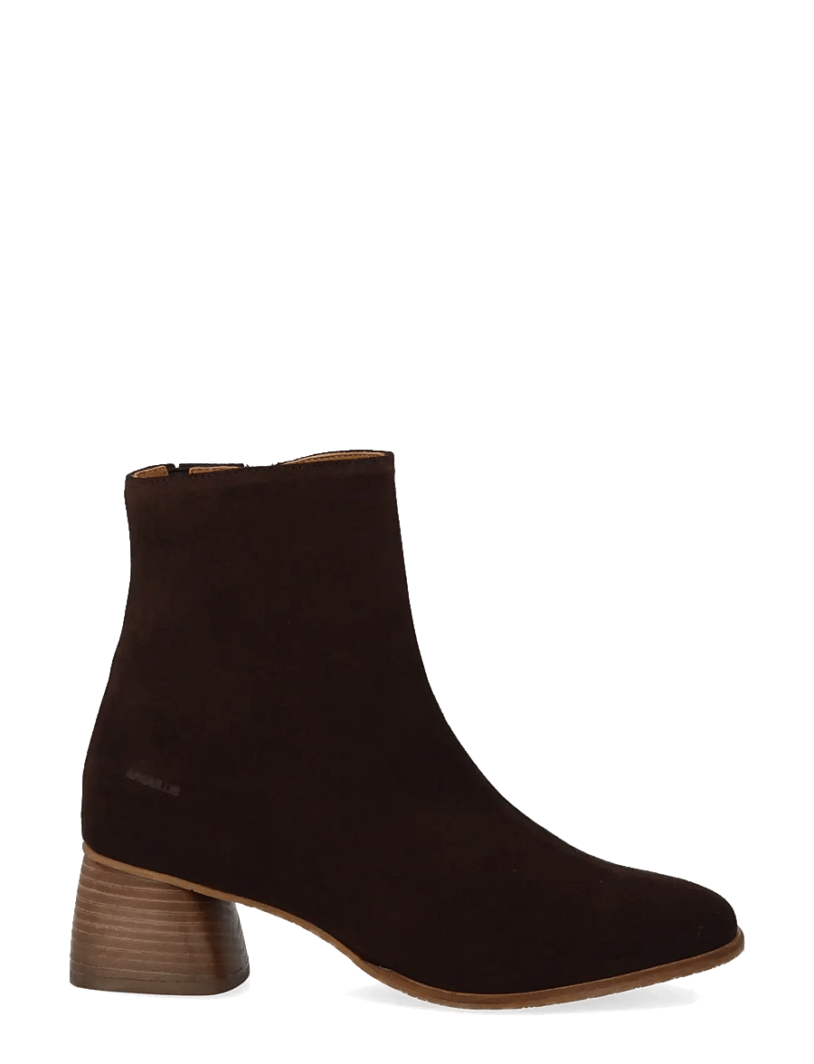 ANGULUS - Bootie - block heel - with zippe - stiefeletten mit absatz - 2193/002 brown/brown - 1