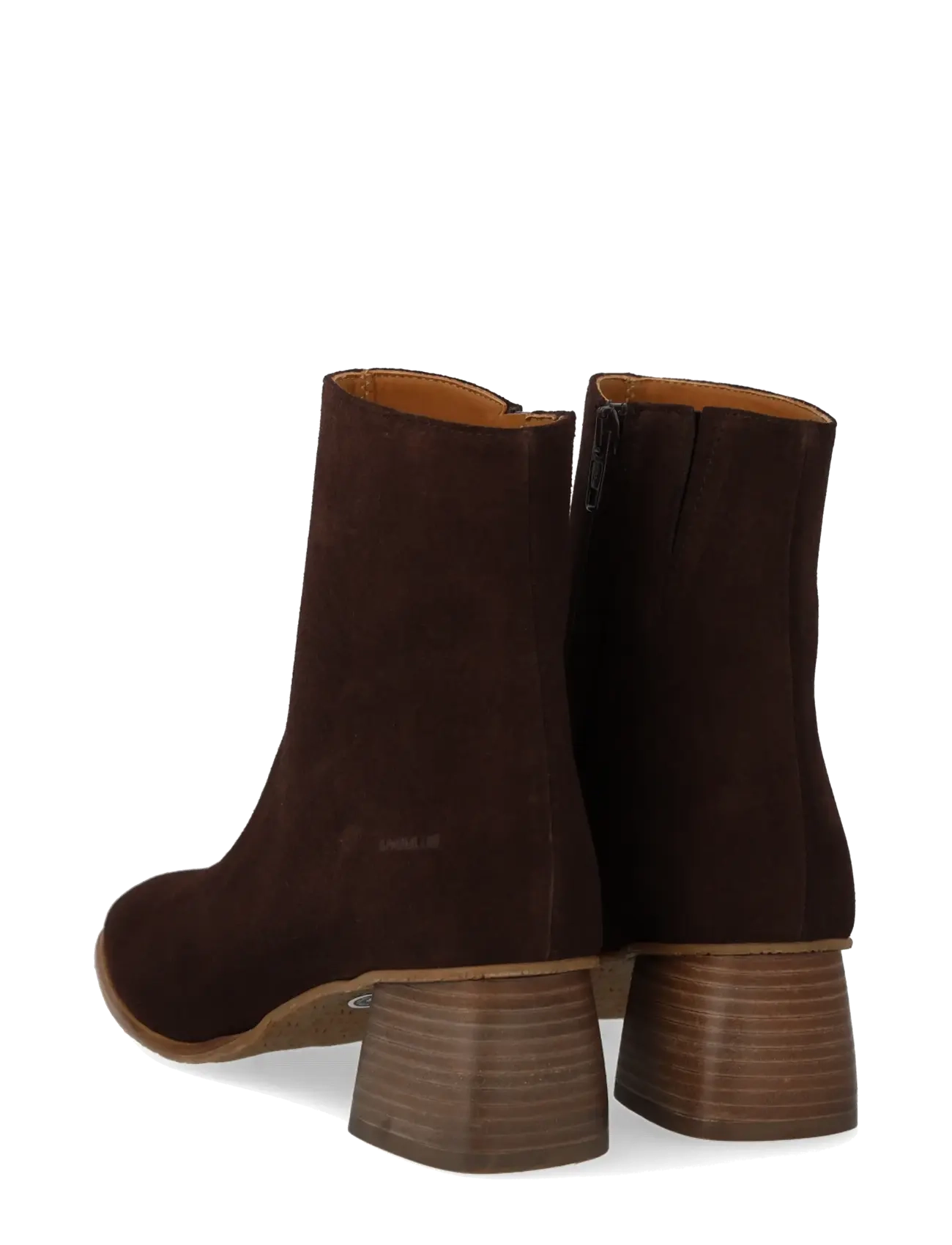 ANGULUS - Bootie - block heel - with zippe - stiefeletten mit absatz - 2193/002 brown/brown - 2