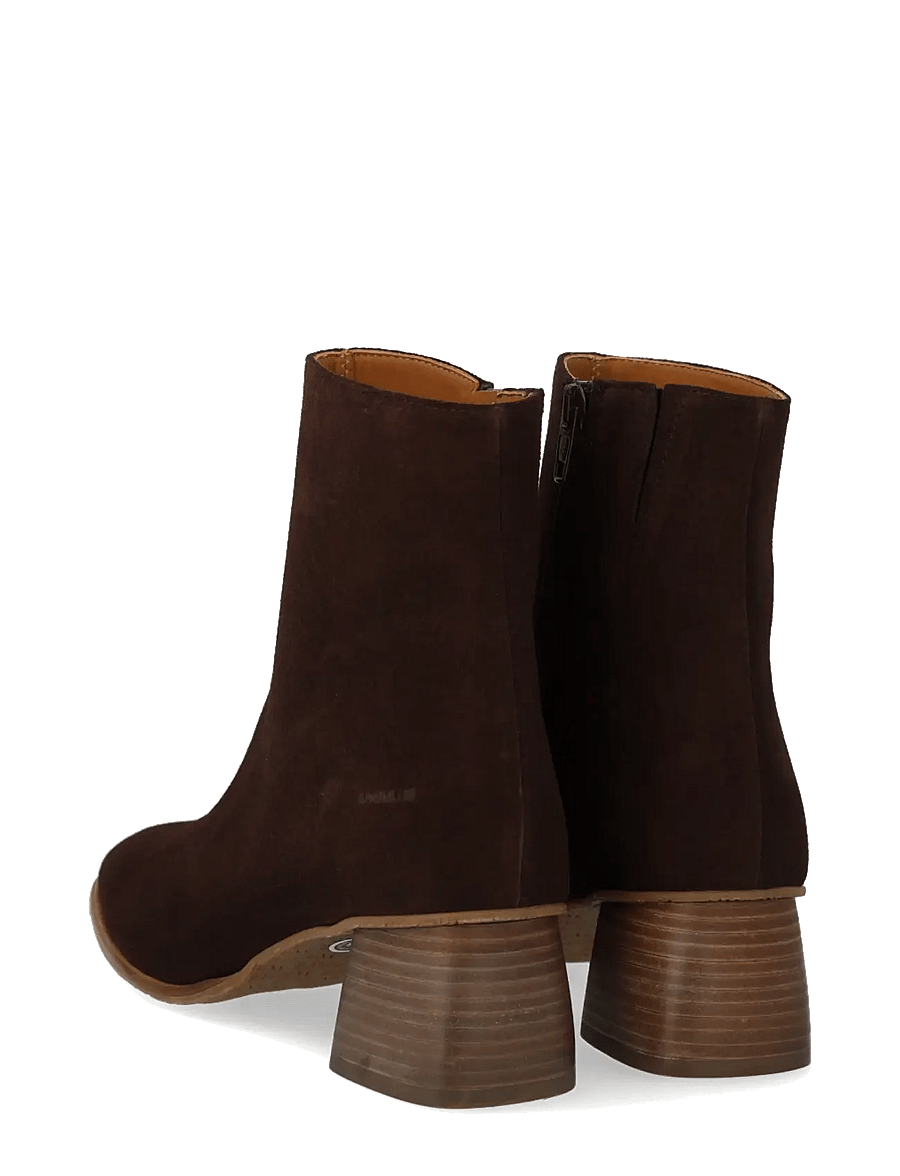 ANGULUS - Bootie - block heel - with zippe - stiefeletten mit absatz - 2193/002 brown/brown - 2