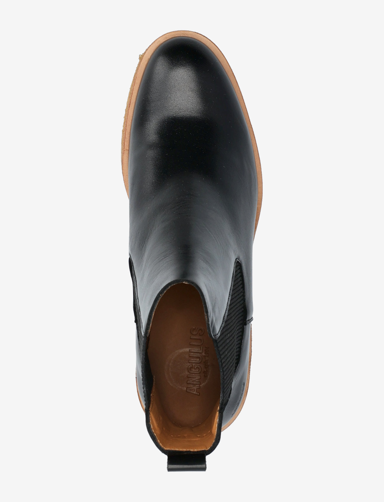 ANGULUS - Booties - flat - with elastic - kõrge konts - 1835/019 black /black - 3