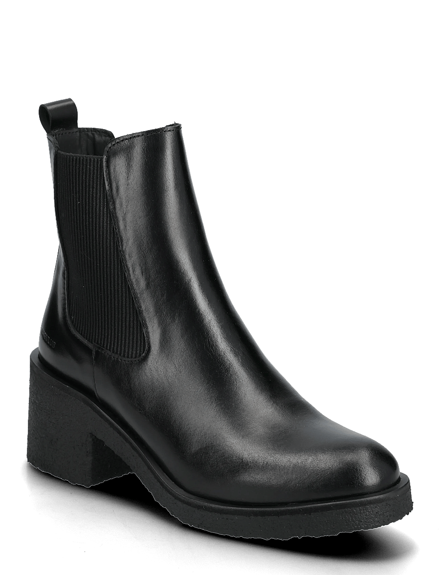 ANGULUS - Booties - flat - with elastic - kontsaga poolsaapad - 1835/019 black /black - 0