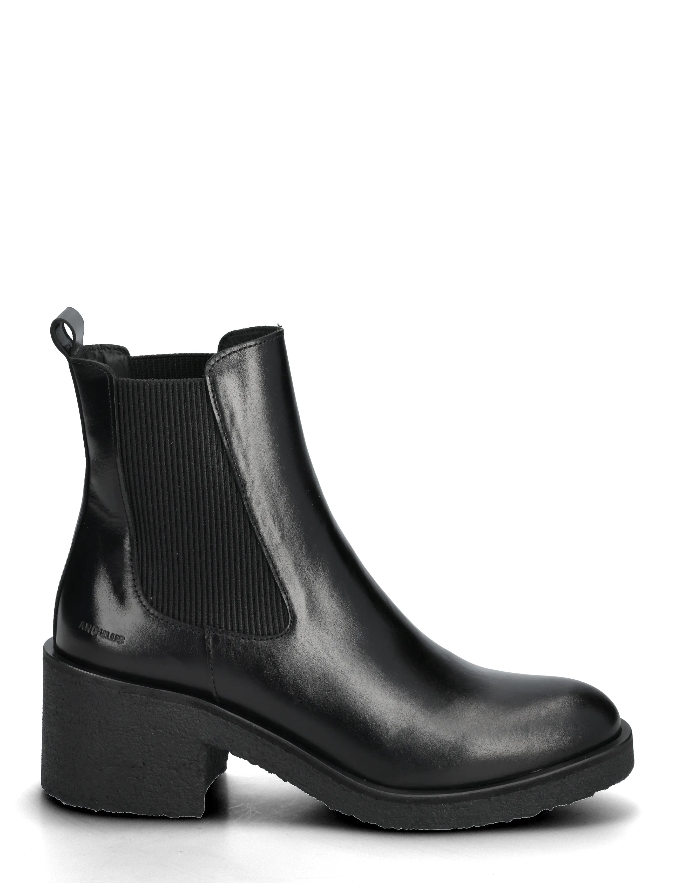 ANGULUS - Booties - flat - with elastic - augsts papēdis - 1835/019 black /black - 1