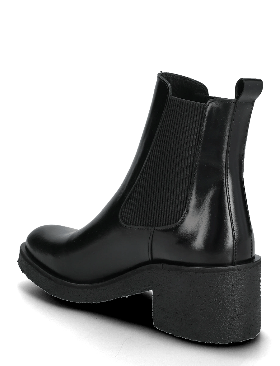 ANGULUS - Booties - flat - with elastic - kontsaga poolsaapad - 1835/019 black /black - 2