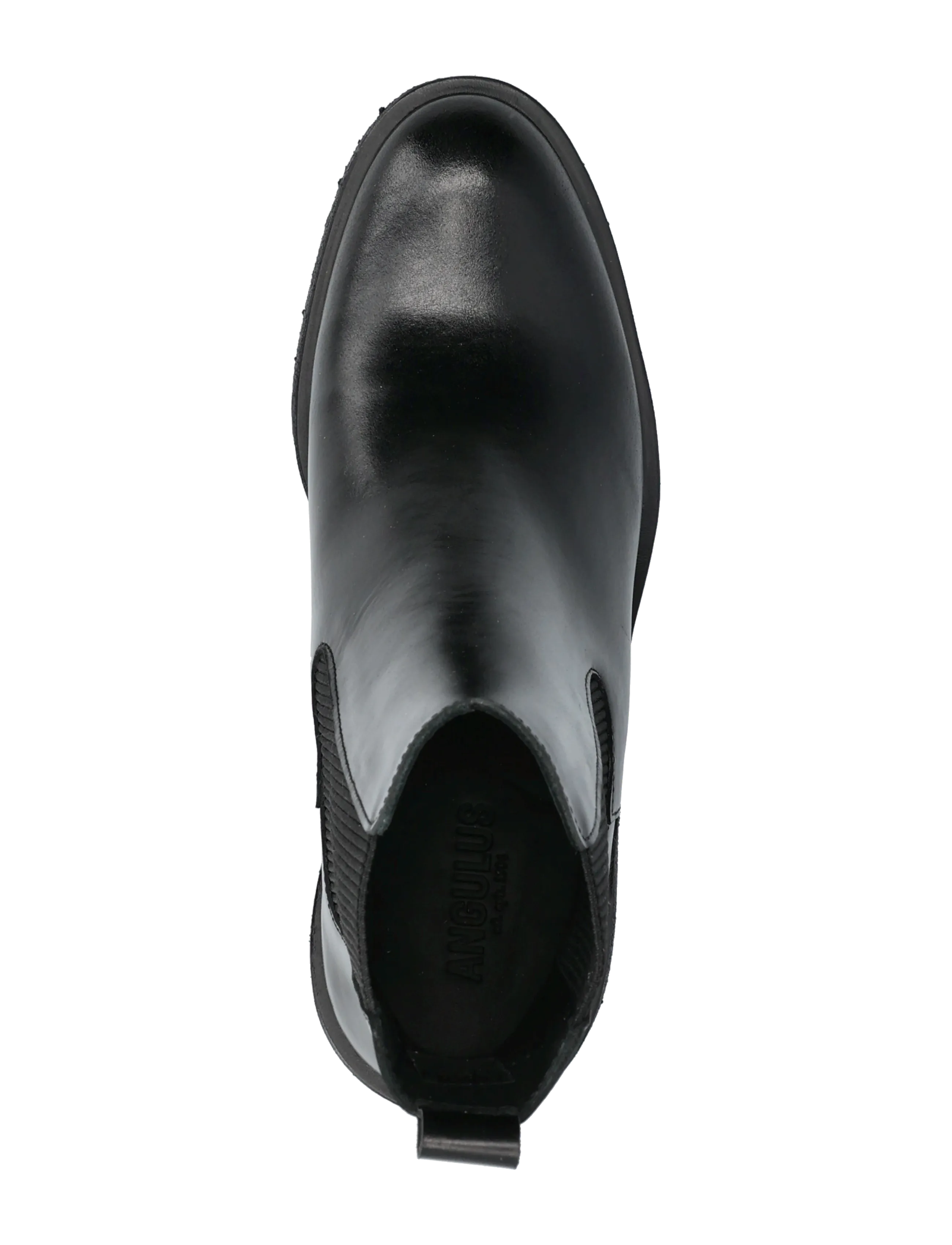 ANGULUS - Booties - flat - with elastic - augsts papēdis - 1835/019 black /black - 3