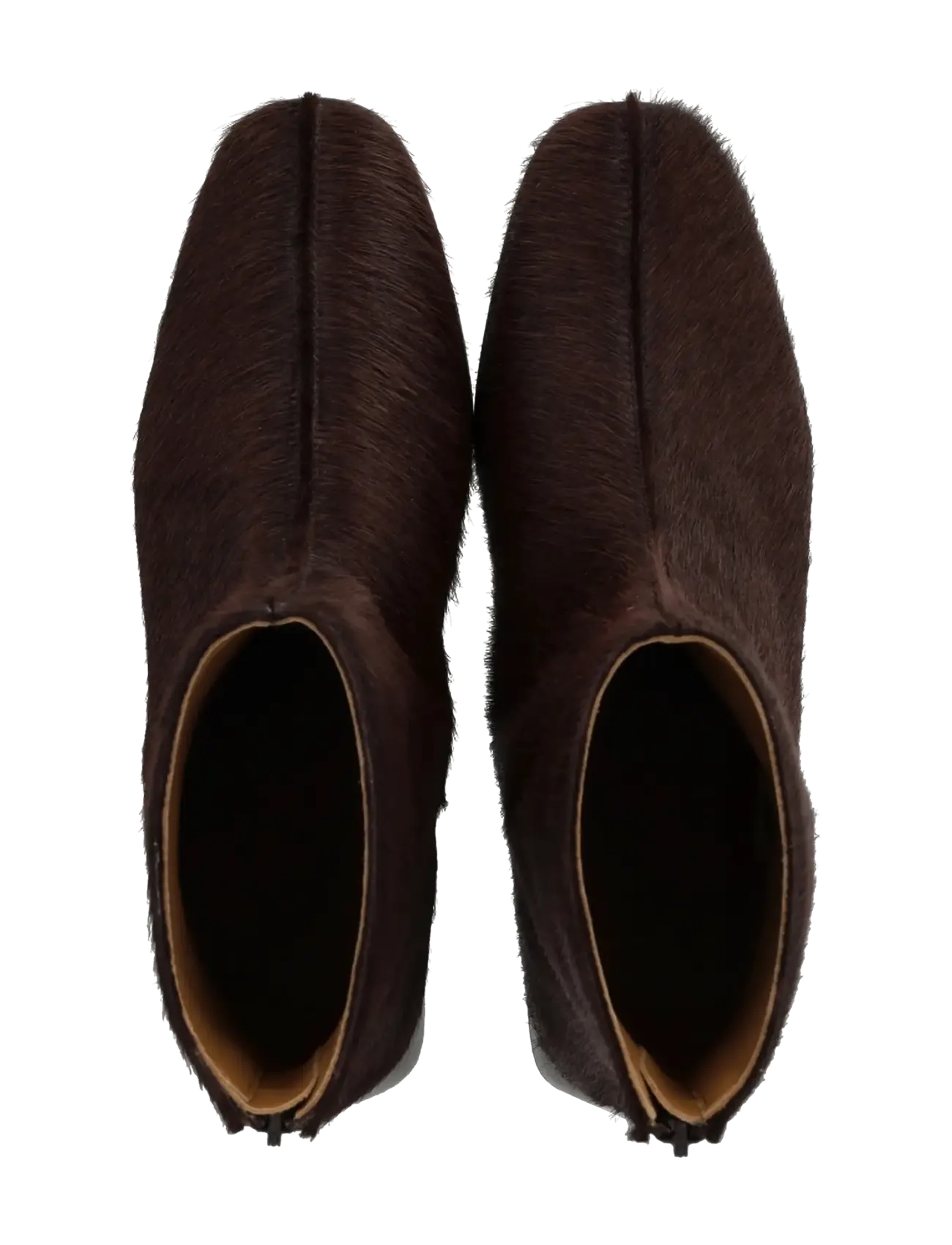 ANGULUS - Bootie - block heel - with zippe - stövletter - 4725 dark brown pony - 3