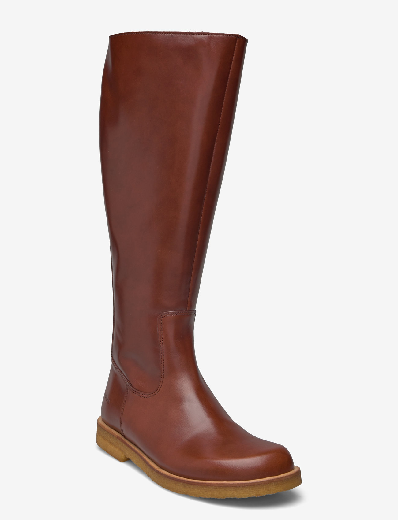 ANGULUS - Booties - flat - with zipper - knee high boots - 1837/001 cognac/black - 0