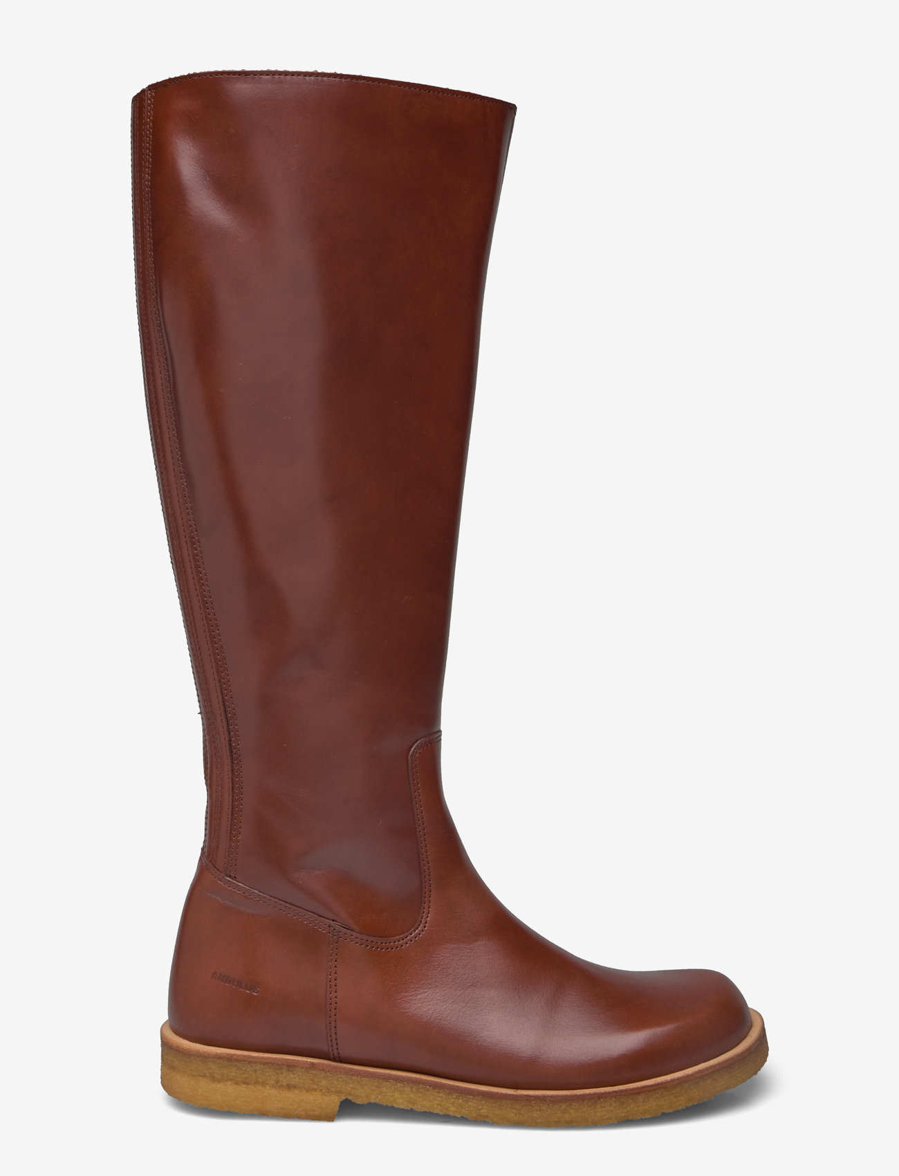 ANGULUS - Booties - flat - with zipper - knee high boots - 1837/001 cognac/black - 1