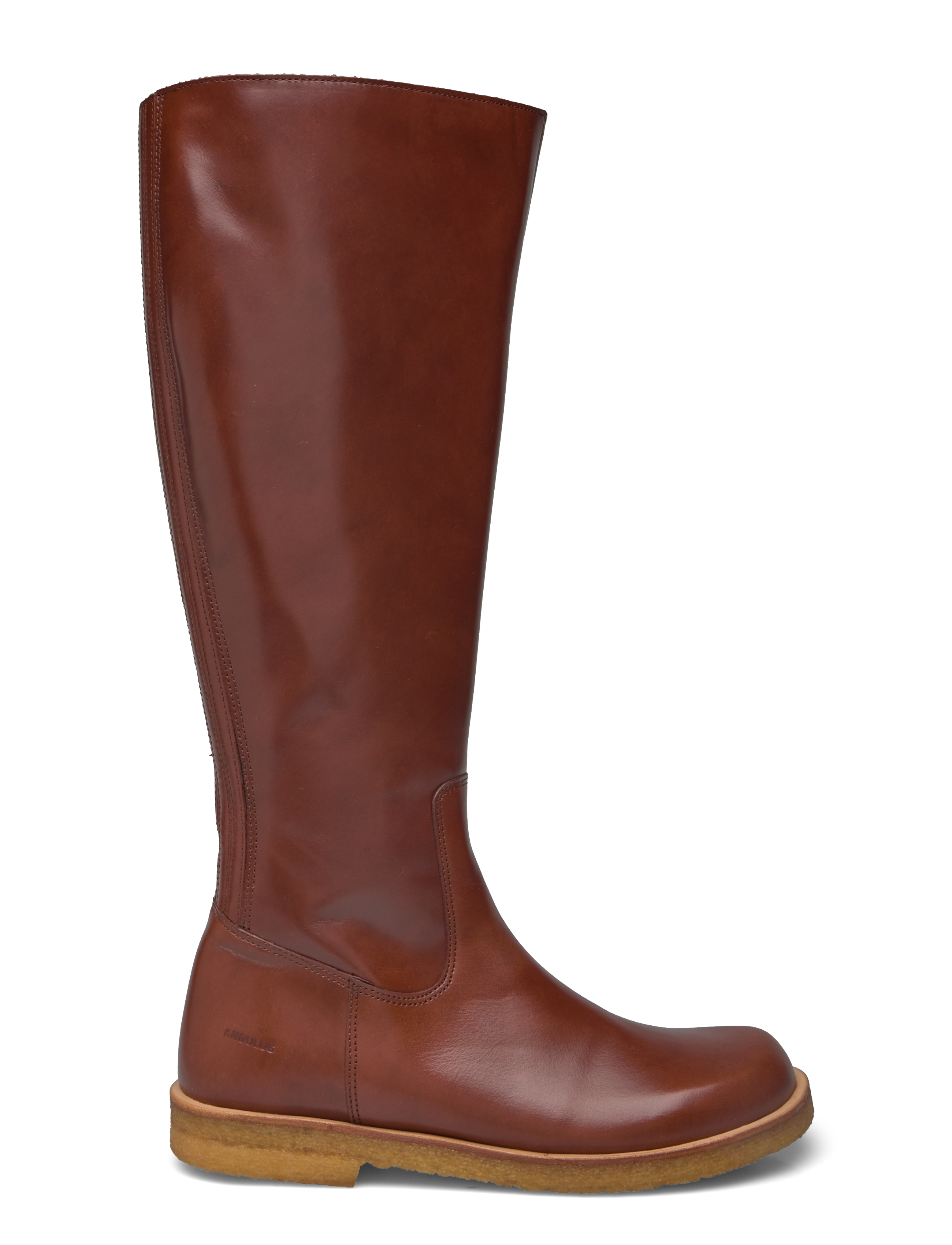 ANGULUS - Booties - flat - with zipper - party wear at outlet prices - 1837/001 cognac/black - 1