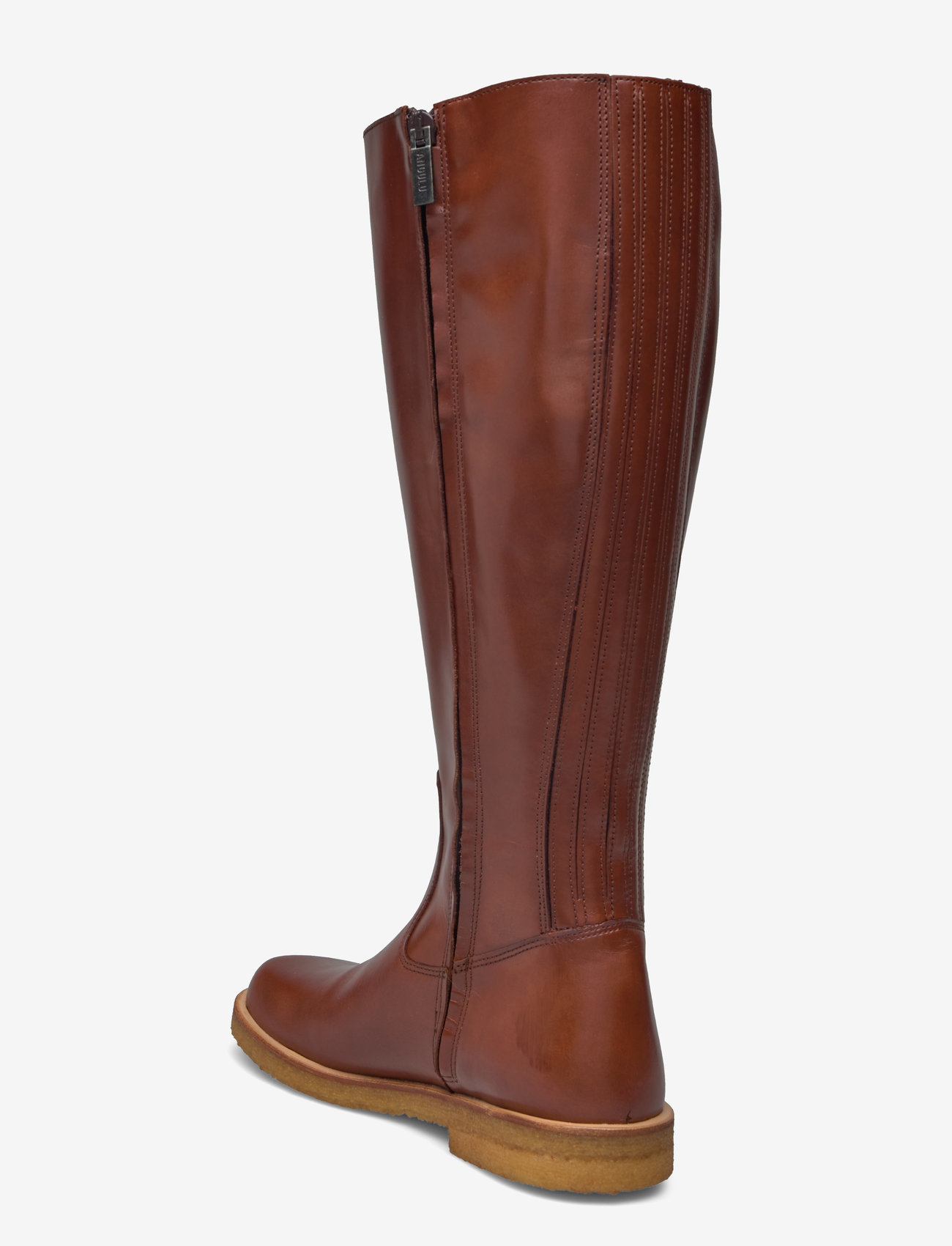 ANGULUS - Booties - flat - with zipper - knee high boots - 1837/001 cognac/black - 2