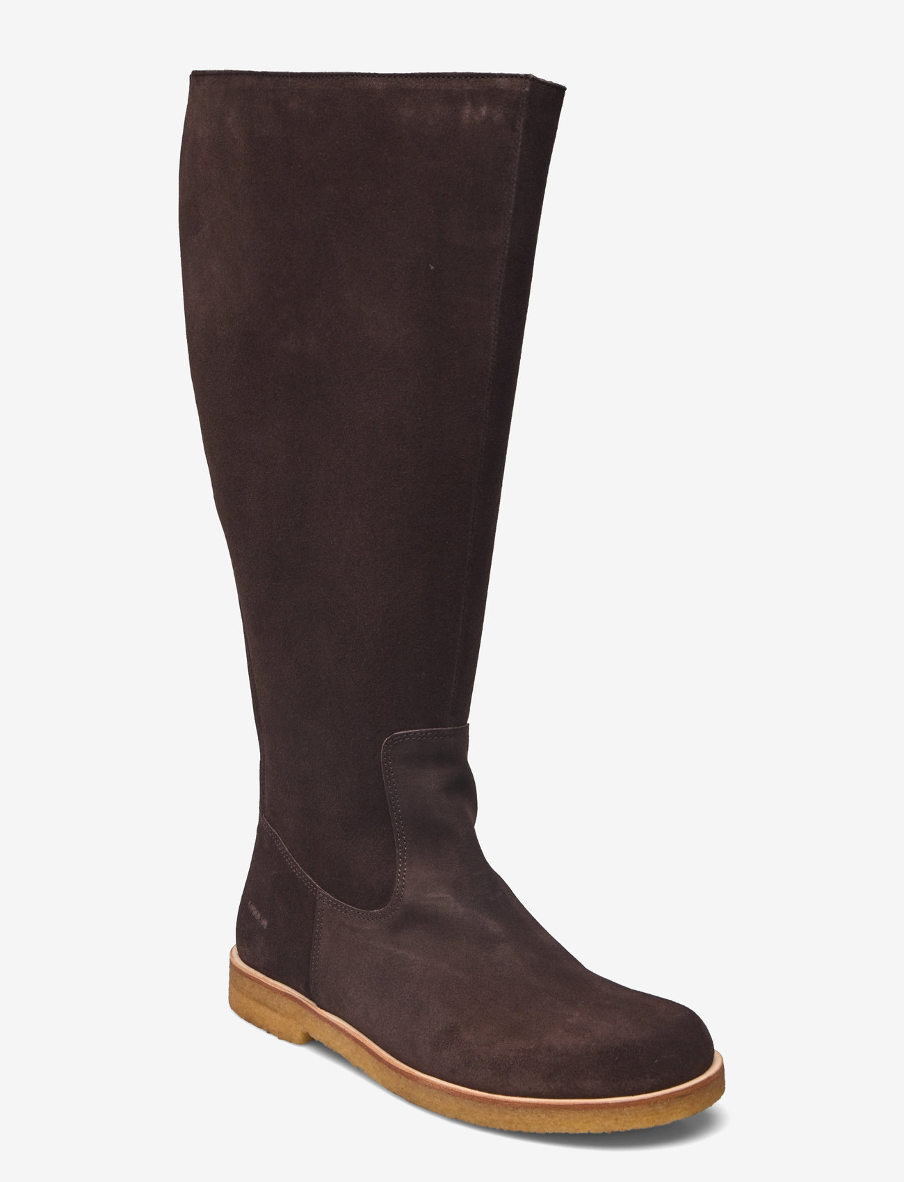 ANGULUS - Booties - flat - with zipper - lange stiefel - 2193/001 dark brown/black - 0