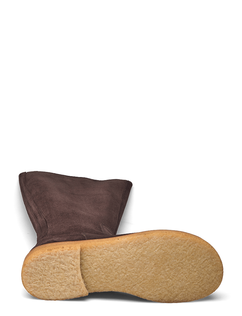 ANGULUS - Booties - flat - with zipper - knähöga stövlar - 2193/001 dark brown/black - 4