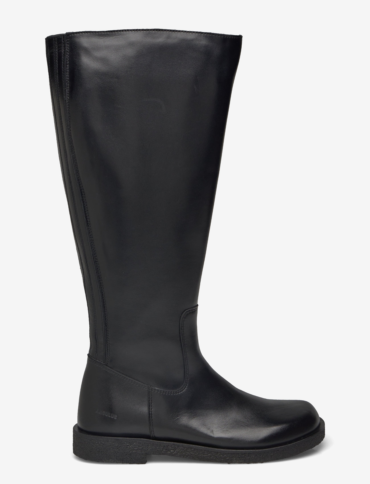 ANGULUS - Booties - flat - with zipper - knee high boots - 1604/001 black/black - 1