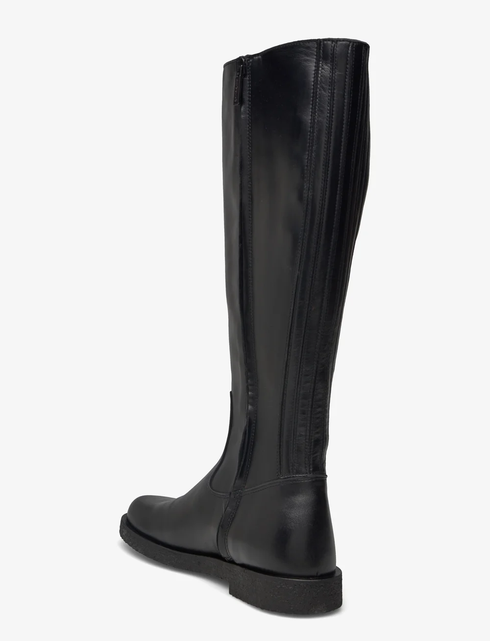 ANGULUS - Booties - flat - with zipper - langskaftede støvler - 1604/001 black/black - 2