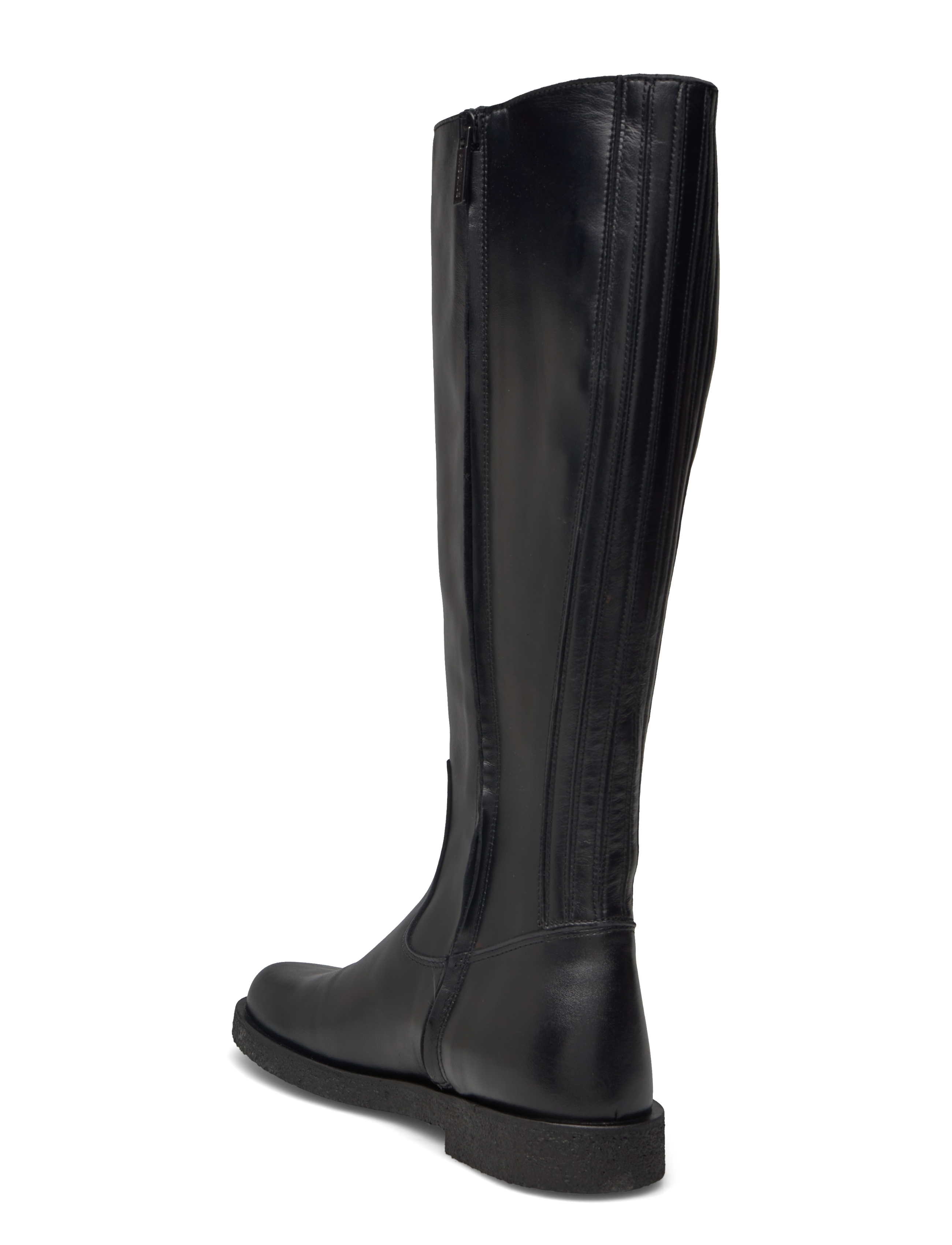 ANGULUS - Booties - flat - with zipper - pika säärega saapad - 1604/001 black/black - 2