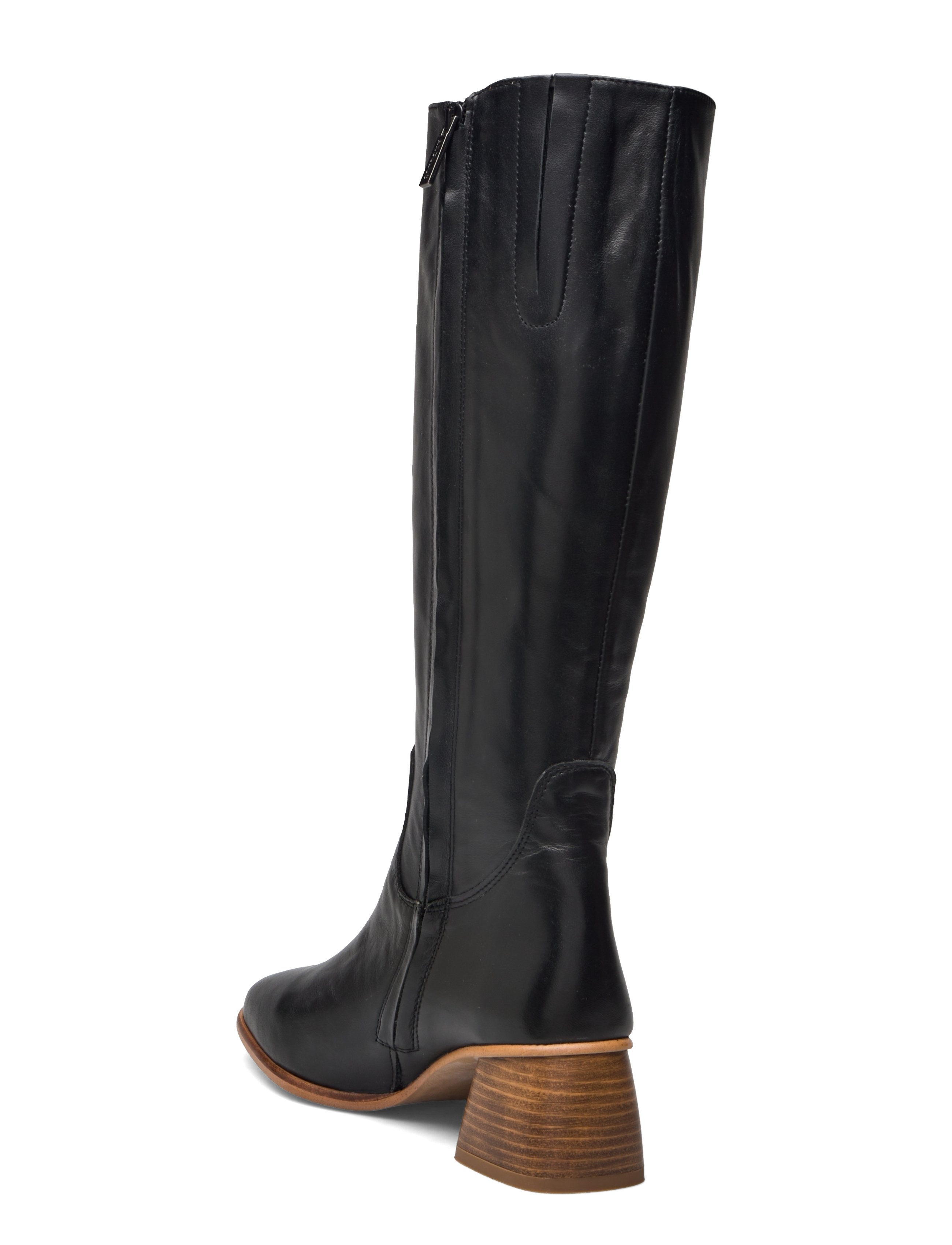 ANGULUS - Boots - Block heel with zipper - juhlamuotia outlet-hintaan - 1604/001 black/black - 3
