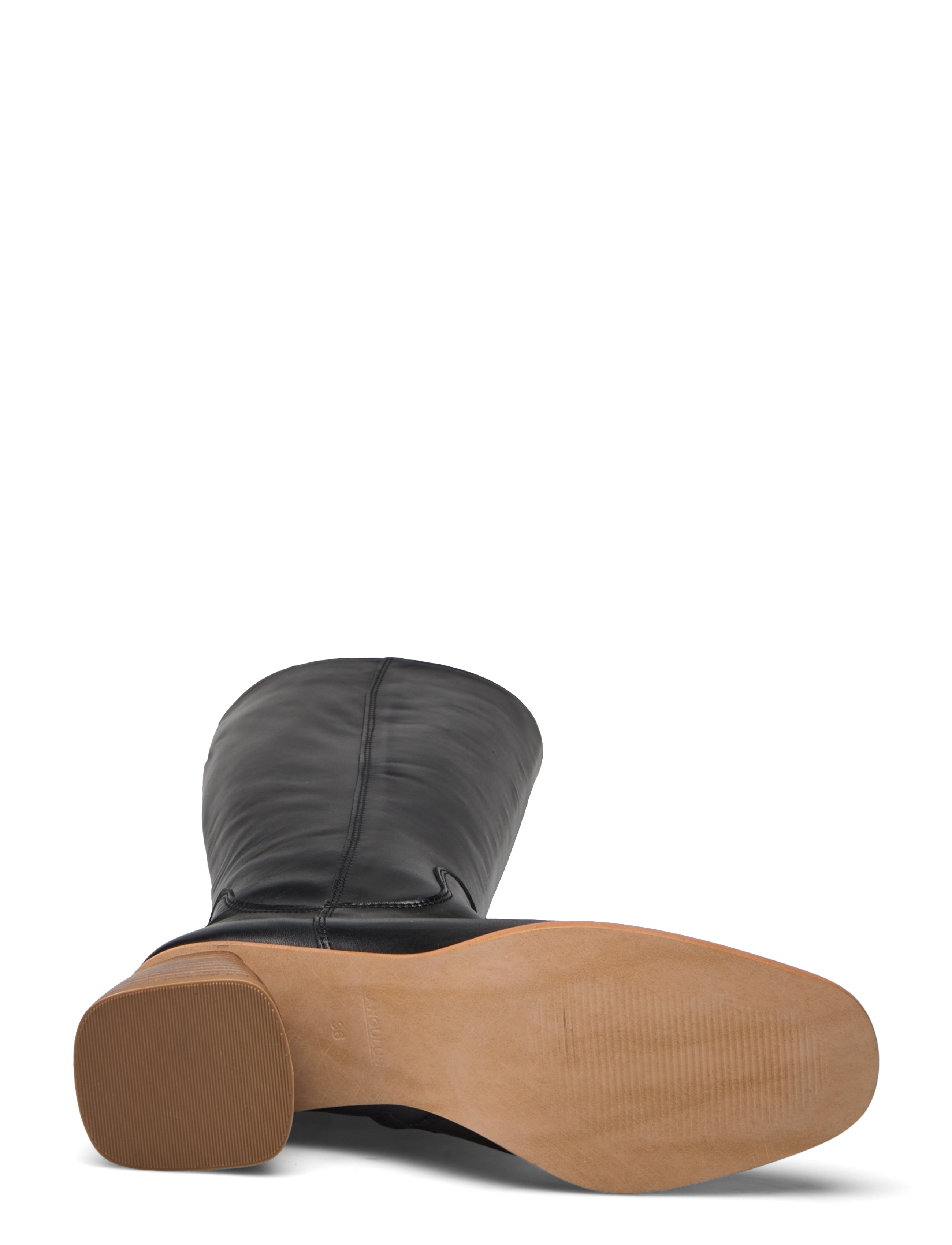 ANGULUS - Boots - Block heel with zipper - juhlamuotia outlet-hintaan - 1604/001 black/black - 5
