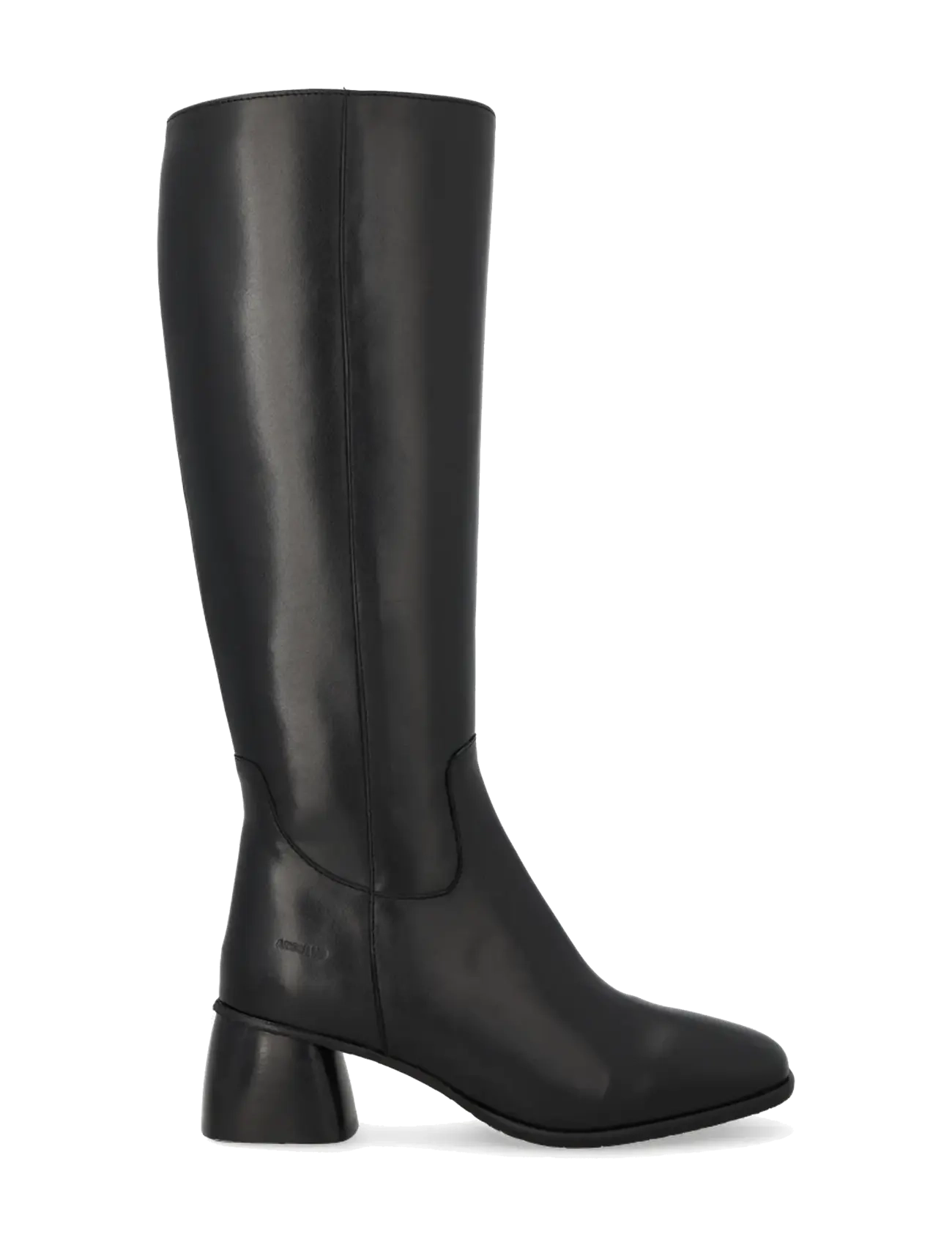 ANGULUS - Boots - Block heel with zipper - põlveni saapad - 1604 black - 1