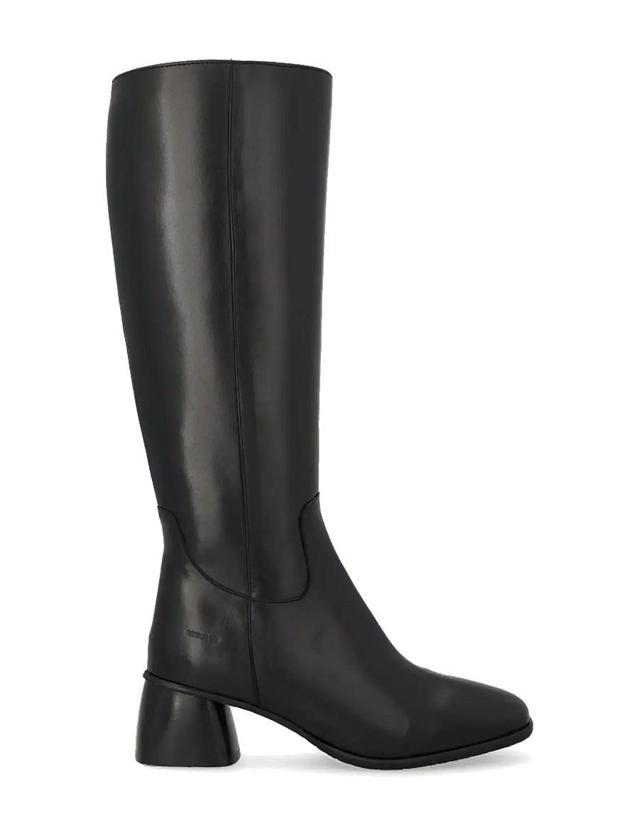 ANGULUS - Boots - Block heel with zipper - põlveni saapad - 1604 black - 1